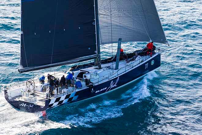 Black Jack keeping pace - 2016 Land Rover Sydney Gold Coast Yacht Race © Andrea Francolini/CYCA